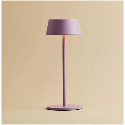 Hugo violet/lila oplaadbare tafellamp - dimbaar - tot 120 uur