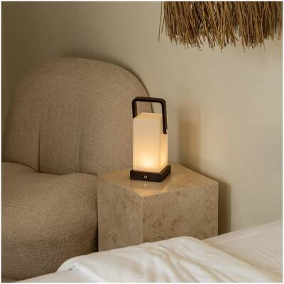 Harper Donkerbruine Houten Lamp – tot 80 uur - Tavellio