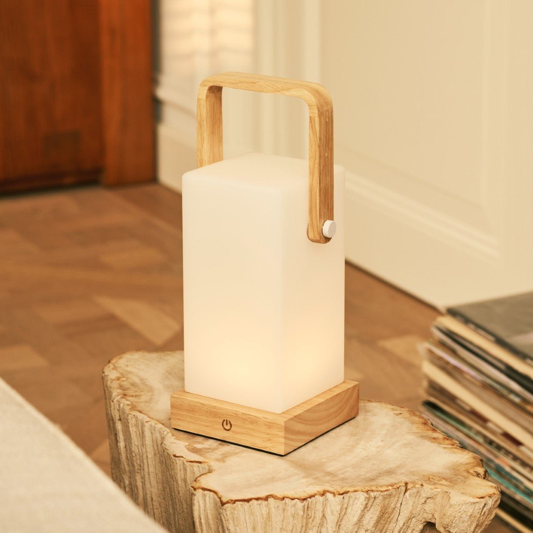 Tavellio - Harper lichtbruine houten lamp 7 Tavellio - Harper - Lichtbruine houten lamp