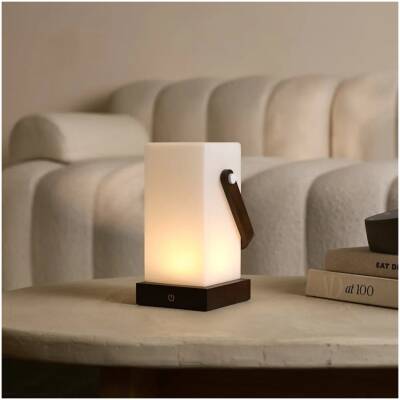 Harper Donkerbruine Houten Lamp – tot 80 uur - Tavellio