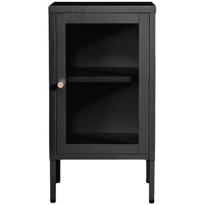 Dalby vitrinekast - Zwart - 38x35x70 cm