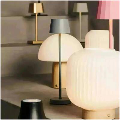 Tavellio - Harper - Lichtbruine houten lamp