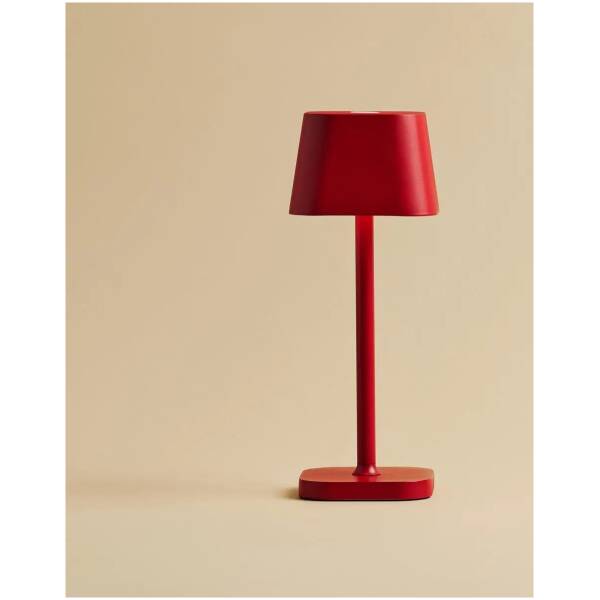 Ava rood - oplaadbare tafellamp - dimbaar - tot 120 uur