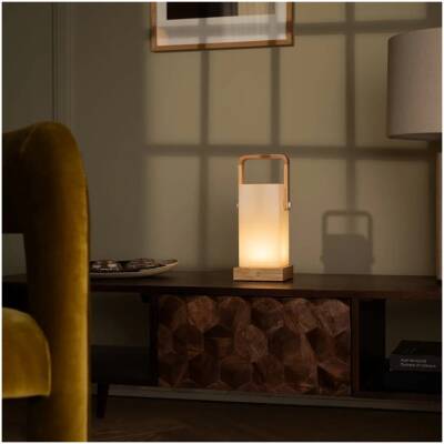 Tavellio - Harper - Lichtbruine houten lamp
