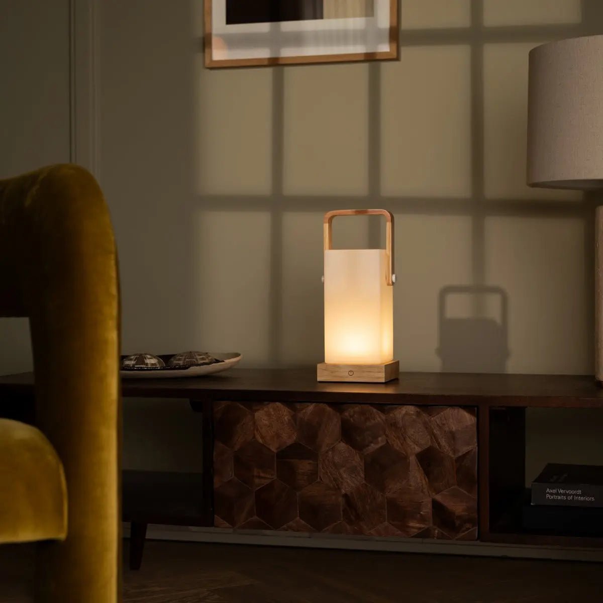 Tavellio - Harper lichtbruine houten lamp 10 Tavellio - Harper - Lichtbruine houten lamp