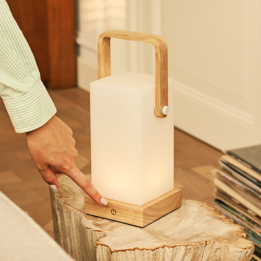 Tavellio - Harper lichtbruine houten lamp 13 Tavellio - Harper - Lichtbruine houten lamp