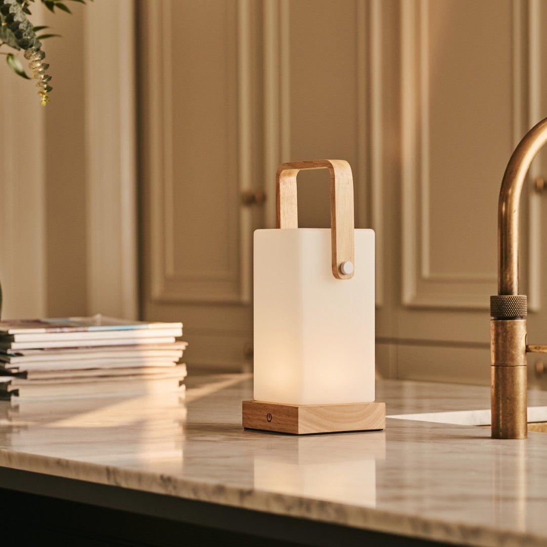 Tavellio - Harper lichtbruine houten lamp 14 Tavellio - Harper - Lichtbruine houten lamp