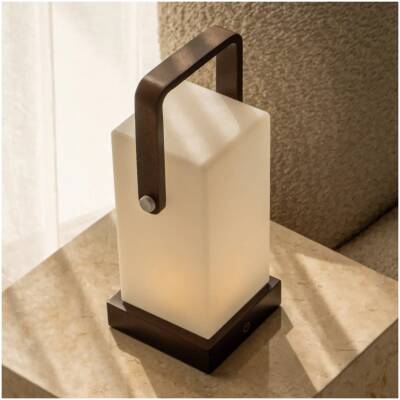 Harper Donkerbruine Houten Lamp – tot 80 uur - Tavellio