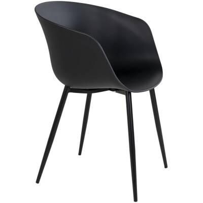 Roda Eetkamerstoel - Zwart - Set van 2