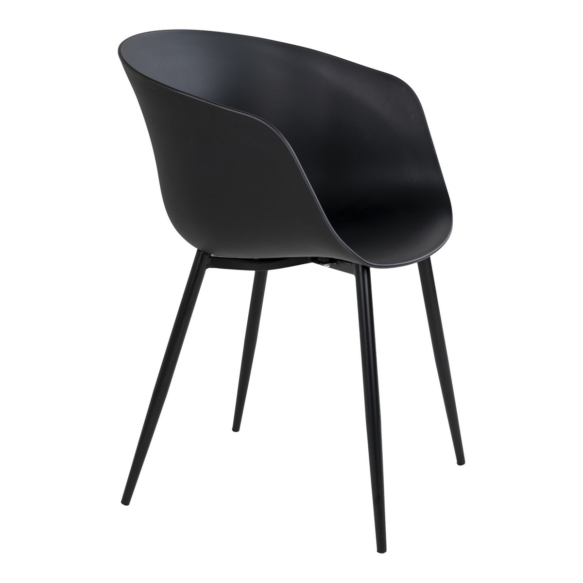 Roda Eetkamerstoel - Zwart - Set van 2 3 Roda Eetkamerstoel - Zwart - Set van 2