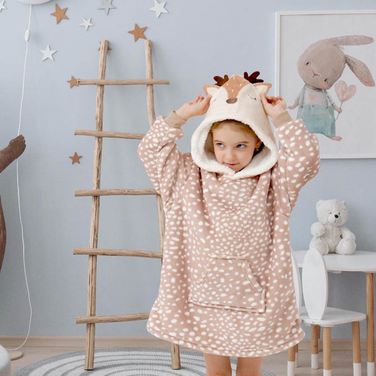 Textino - Bambi - Hoodie Plaid kind 8 Textino - Bambi - Hoodie Plaid kind