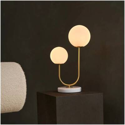 Giorgia Elegante tafellamp met matglazen lampen - Tavellio