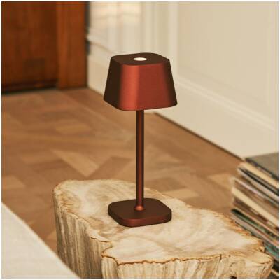 Ava brons - oplaadbare tafellamp - dimbaar - tot 120 uur