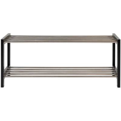 Padova Schoenenrek - Zwart - 78x34x32 cm