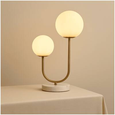 Giorgia Elegante tafellamp met matglazen lampen - Tavellio