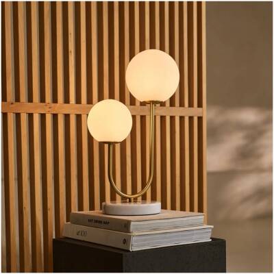 Giorgia Elegante tafellamp met matglazen lampen - Tavellio