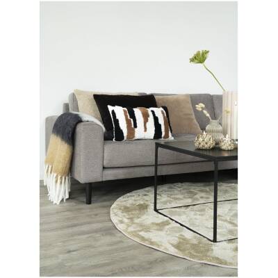 Sintra Plaid - Zwart/Wit/Bruin - 170x130 cm - House Nordic