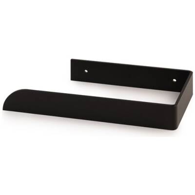 Zwart metalen Handdoekrek/toiletrolhouder Bauhaus - klein