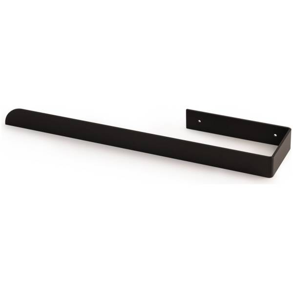 Zwart metalen Handdoekrek/toiletrolhouder Bauhaus
