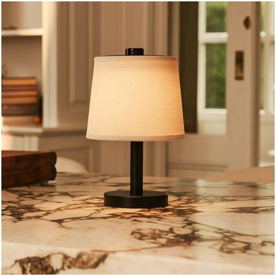 Rover houten lamp - Zwart – oplaadbaar, draadloos en dimbaar - 100uur