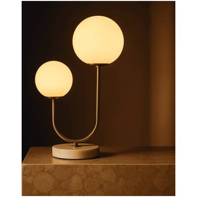 Giorgia Elegante tafellamp met matglazen lampen - Tavellio