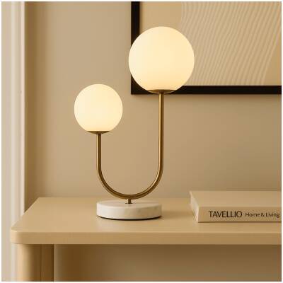 Giorgia Elegante tafellamp met matglazen lampen - Tavellio