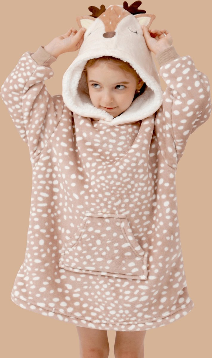 Textino - Bambi - Hoodie Plaid kind 2 Textino - Bambi - Hoodie Plaid kind