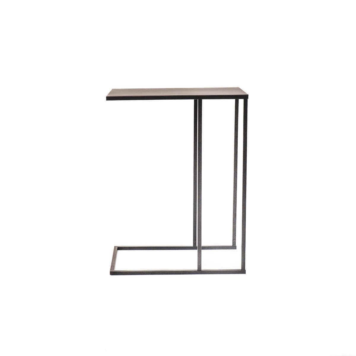 Bijzettafel - Metaal - Zwart - 45x30x60cm 2 Bijzettafel - Metaal - Zwart - 45x30x60cm