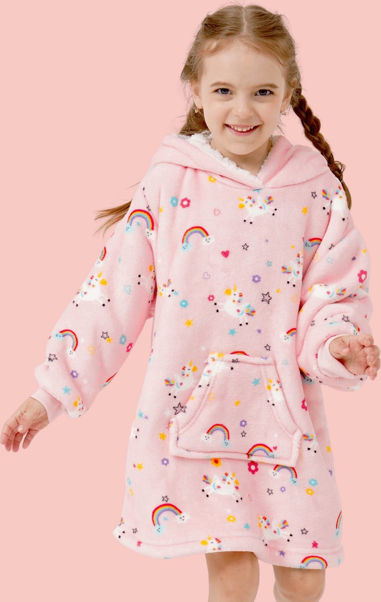 Textino - Unicorn - Hoodie Plaid kind 2 Textino - Unicorn - Hoodie Plaid kind