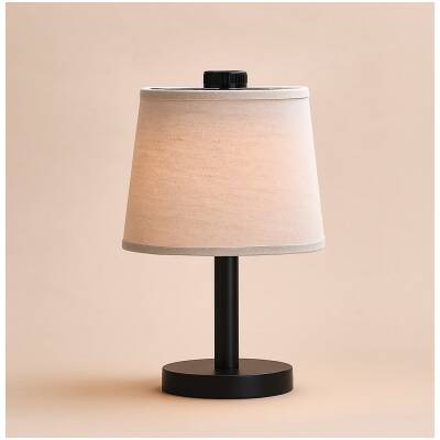 Rover houten lamp - Zwart – oplaadbaar, draadloos en dimbaar - 100uur