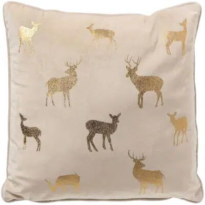 Dutch Decor DEER - kussen velvet Wit 45x45 cm