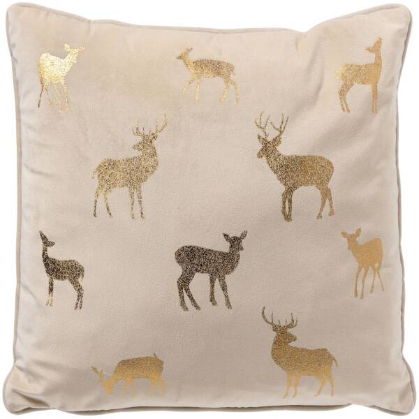 Dutch Decor DEER - kussen velvet Wit 45x45 cm