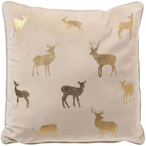Dutch Decor DEER - kussen velvet Wit 45x45 cm