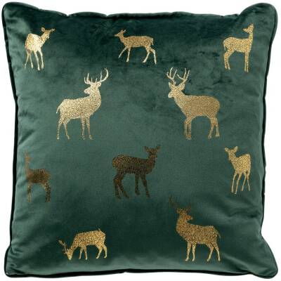 Dutch Decor DEER - kussen velvet Groen 45x45 cm