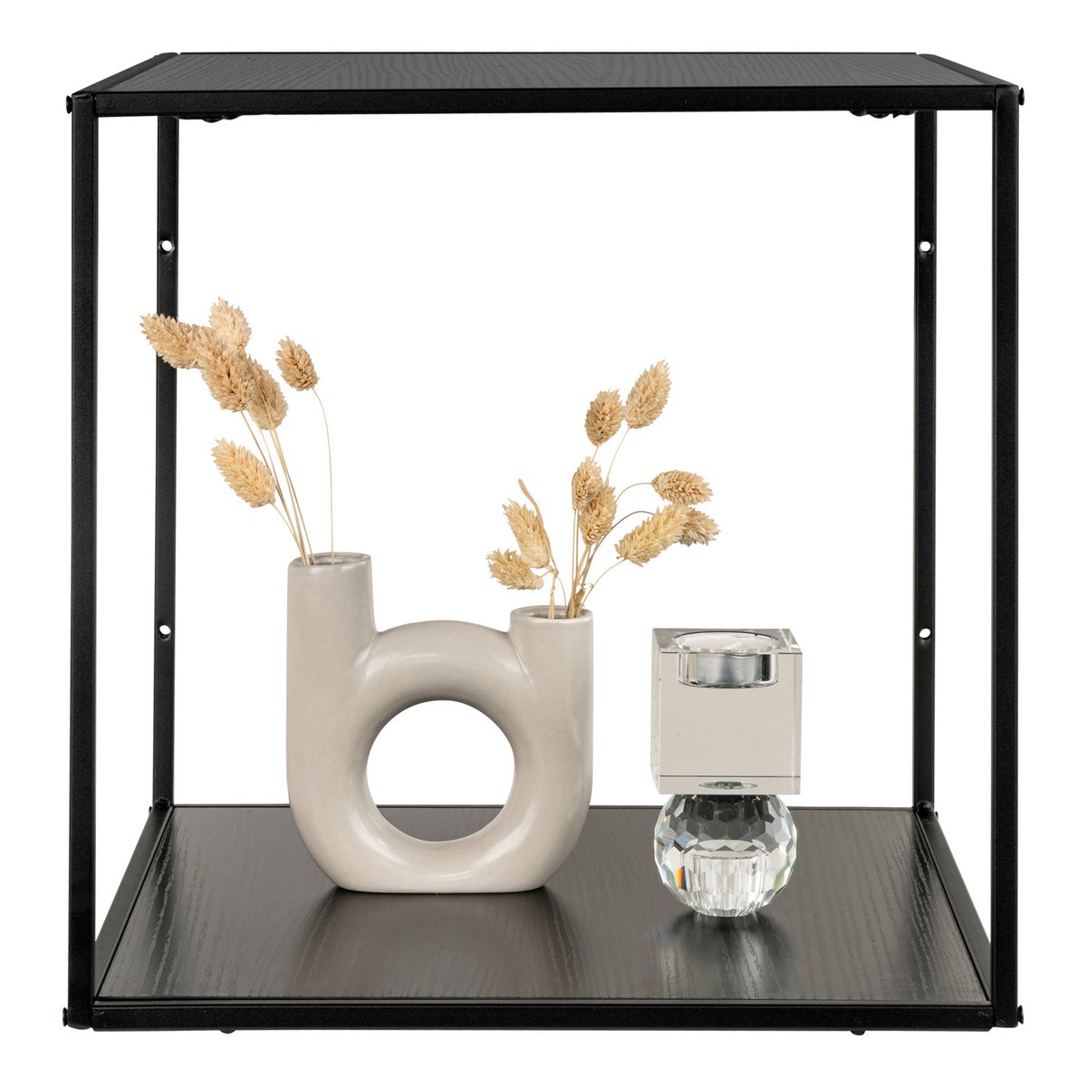 Vita Wandplank - zwart - 36x36x36cm 4 Vita Wandplank - zwart - 36x36x36cm