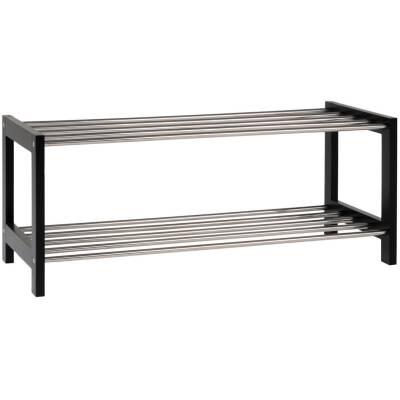 Padova Schoenenrek - Zwart - 78x34x32 cm