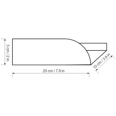 Zwart metalen wandplank Bauhaus - Small