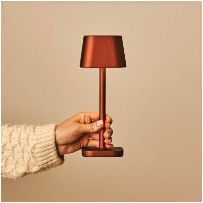 Ava brons - oplaadbare tafellamp - dimbaar - tot 120 uur