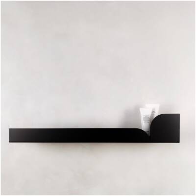 Zwart metalen wandplank Bauhaus - Large