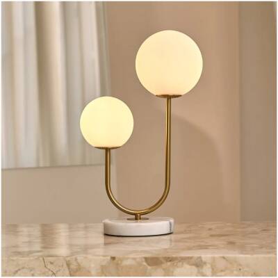 Giorgia Elegante tafellamp met matglazen lampen - Tavellio