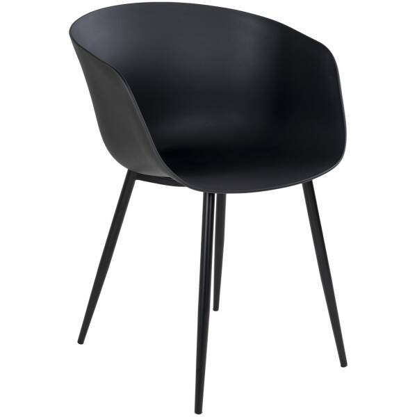 Roda Eetkamerstoel - Zwart - Set van 2