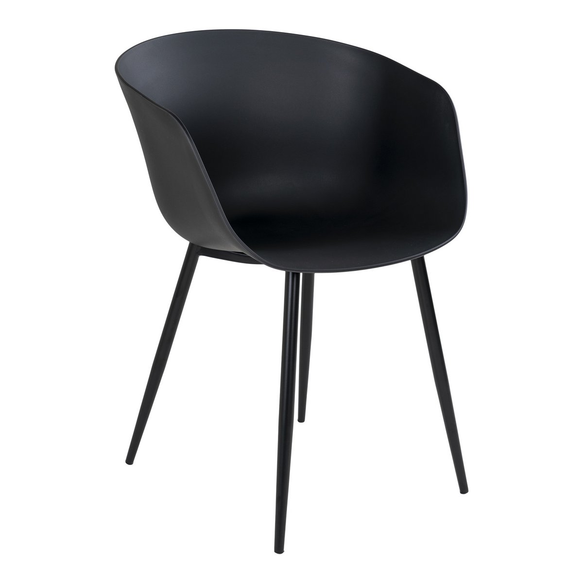 Roda Eetkamerstoel - Zwart - Set van 2 1 Roda Eetkamerstoel - Zwart - Set van 2