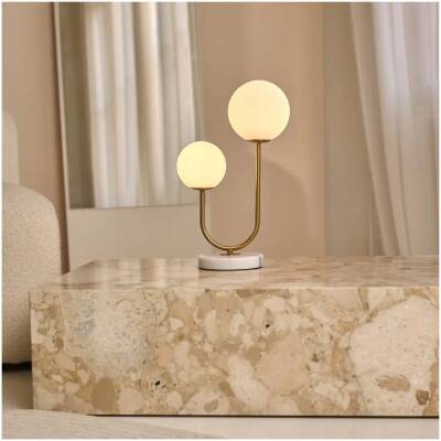 Giorgia Elegante tafellamp met matglazen lampen - Tavellio