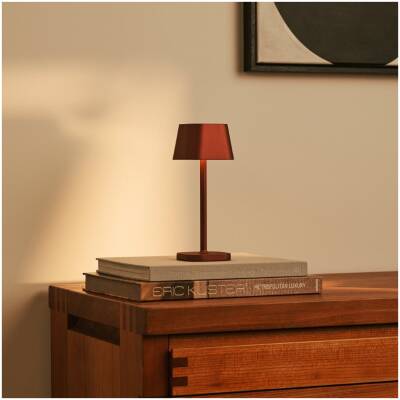 Ava brons - oplaadbare tafellamp - dimbaar - tot 120 uur