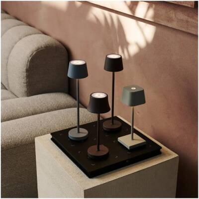 De pijp mini - zwarte oplaadbare tafellamp - dimbaar - tot 60 uur