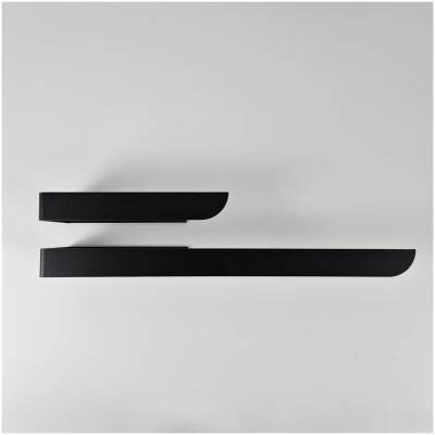Zwart metalen Handdoekrek/toiletrolhouder Bauhaus - klein