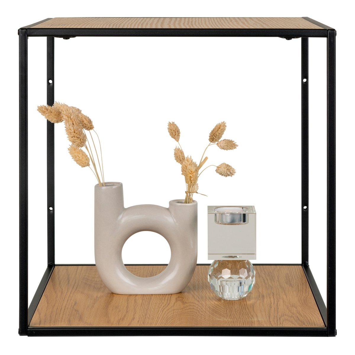 Vita Wandplank - eikenlook - 36x36x36cm 3 Vita Wandplank - eikenlook - 36x36x36cm