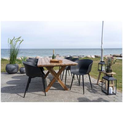 Roda Eetkamerstoel - Zwart - Set van 2