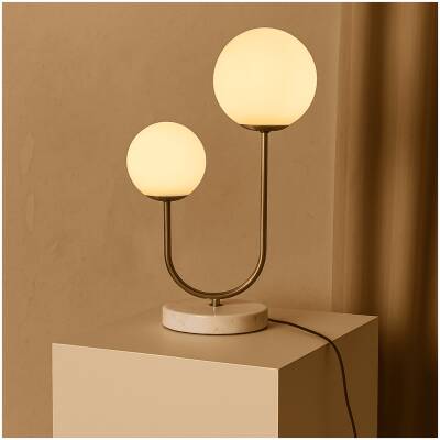 Giorgia Elegante tafellamp met matglazen lampen - Tavellio