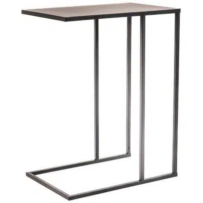 Bijzettafel - Metaal - Zwart - 45x30x60cm